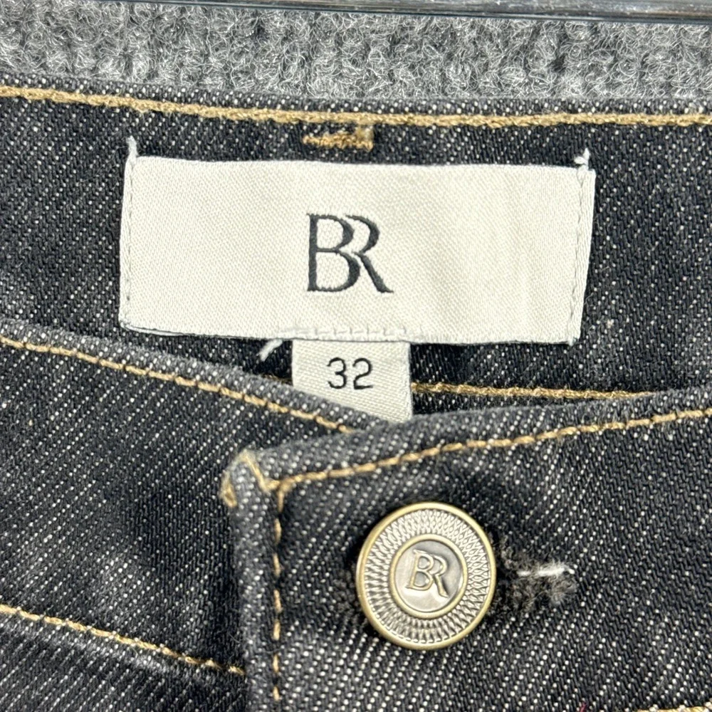 Banana‎ Republic Jeans Mens 32x29 Black Rinse Wash Slim Stacked Bootcut